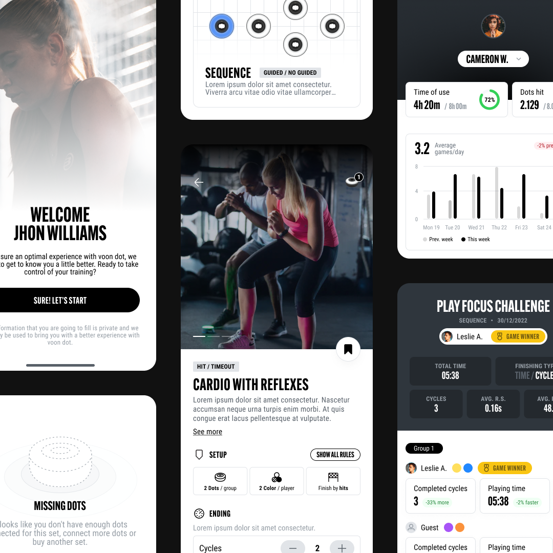 Animación de la selección de color de VOON